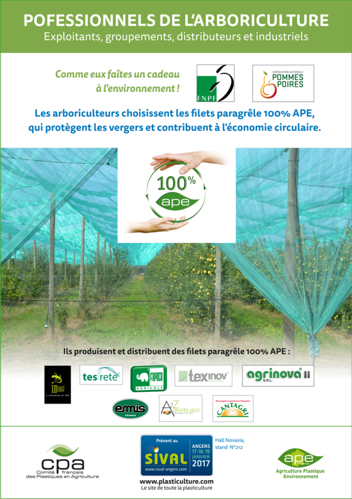 Annonce presse Arboriculture 100% APE